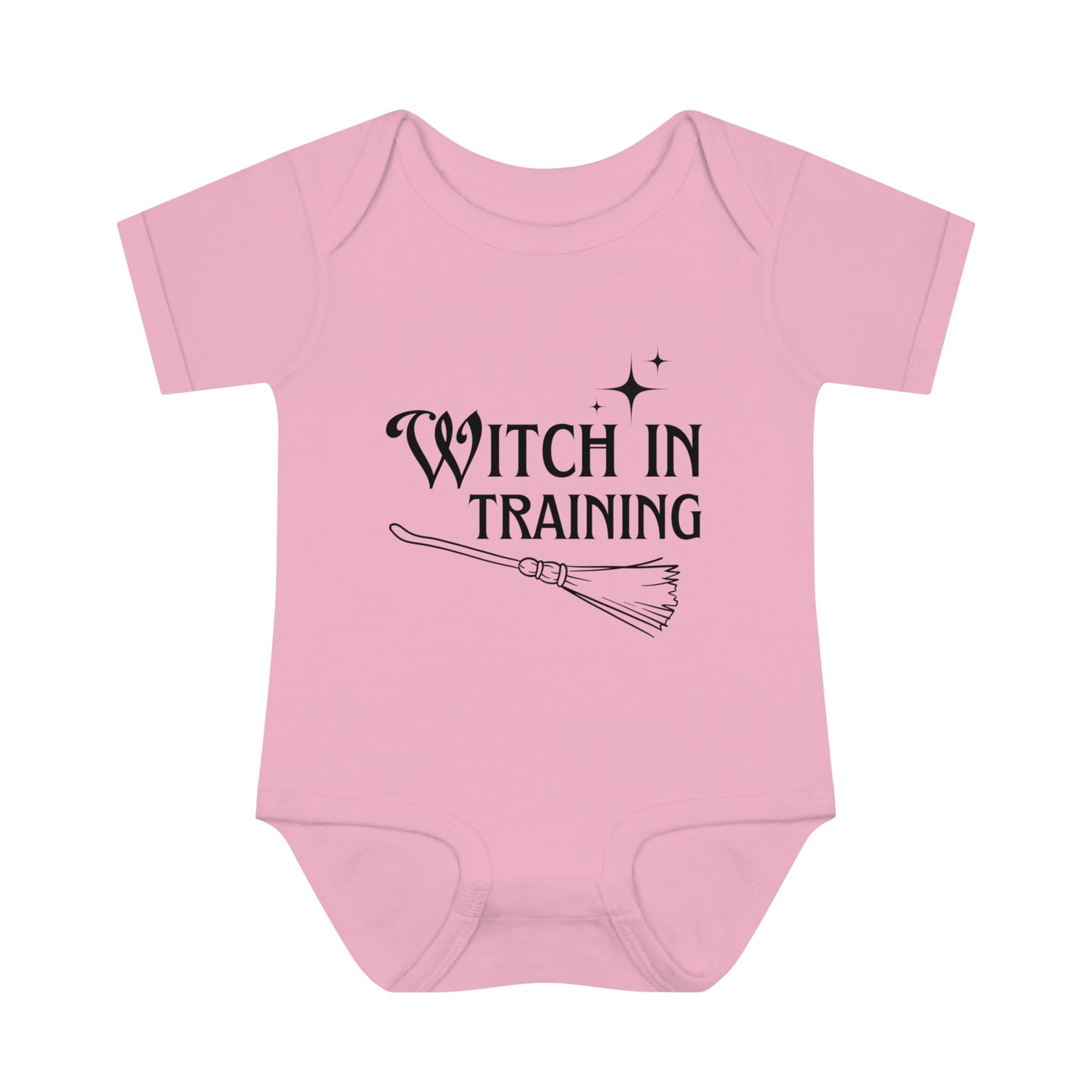 "Witch in Training" Adorable Infant Graphic Onesie