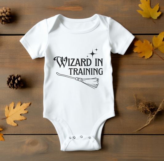 "Wizard in Training" Adorable Infant Onesie