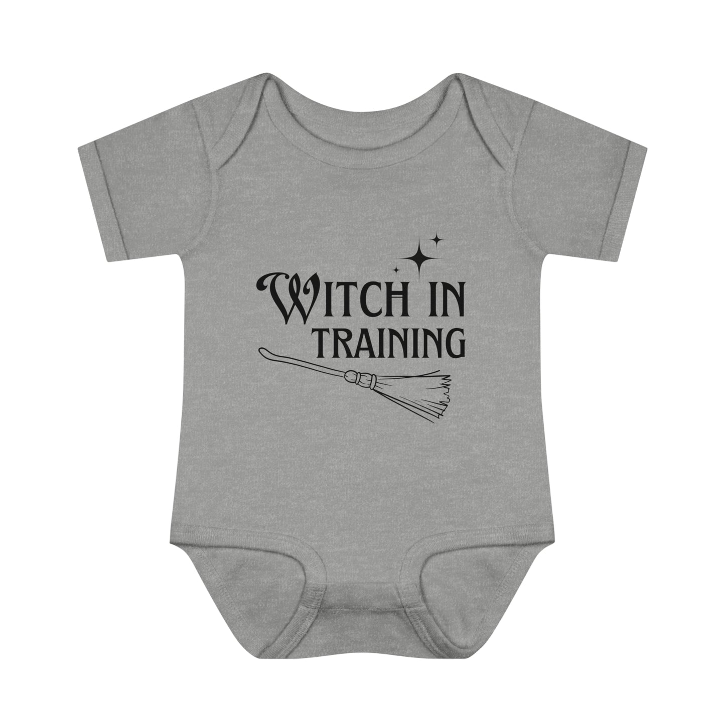 "Witch in Training" Adorable Infant Graphic Onesie